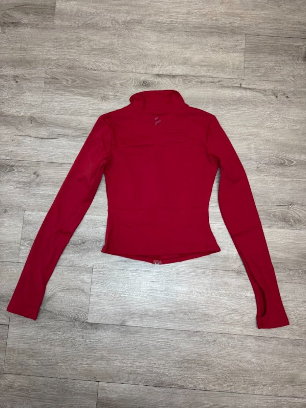 Red Matching 3 Piece Athleisure Set Jacket Leggings Sports Bra - Picture 12 of 16